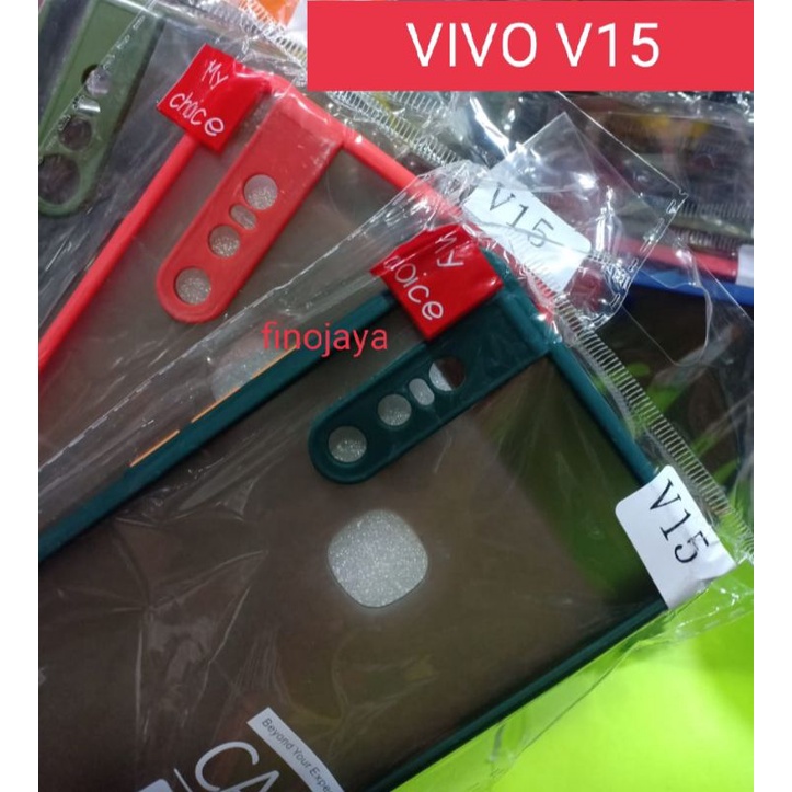 Case Aero My choice Vivo V15 Silikon Dove Pelindung Camera