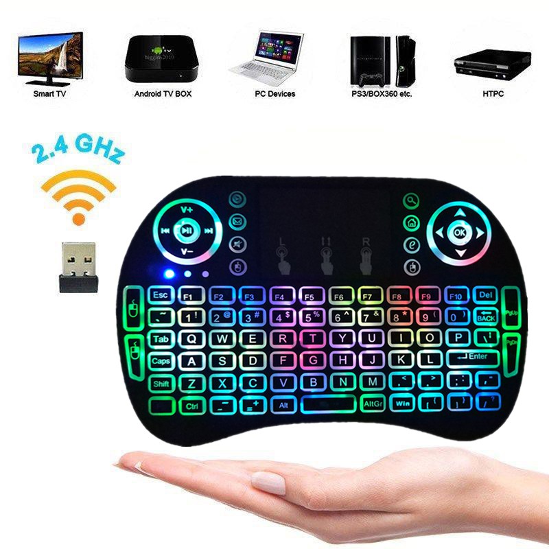 [ORIGINAL] KEYBOARD WIRELESS MINI I8 / KEY BOARD FOR PC ANDROID TV BOX