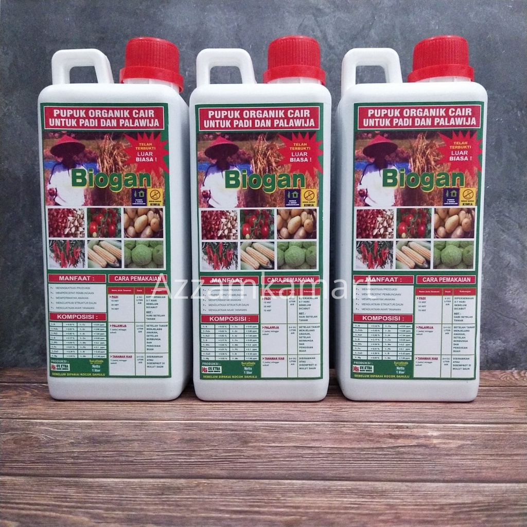 PUPUK ORGANIK CAIR (POC) BIOGAN UNTUK SAYURAN & PALAWIJA