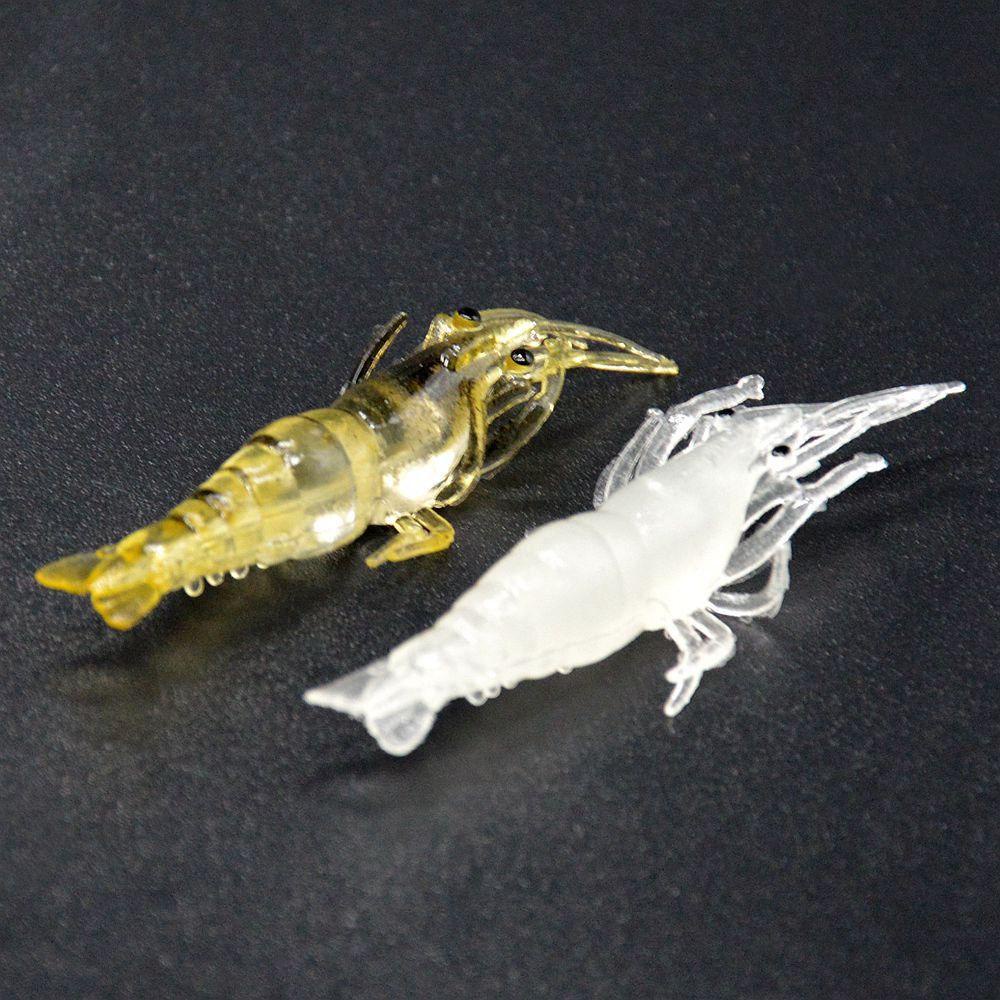 Agustinina Luminous Shrimp Fish Lure Carp Wobbler Fishing Tackle Dengan Kait Simulasi Udang