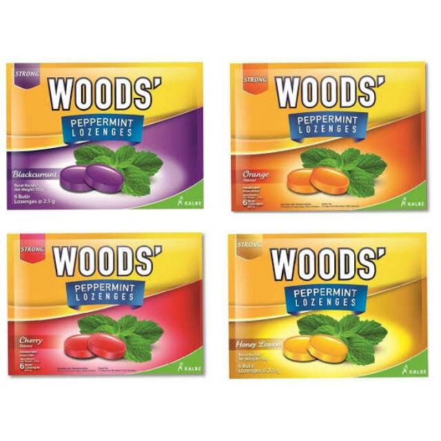 

Permen Wood's Blackcurrant / Orange / Cherry /Lemon