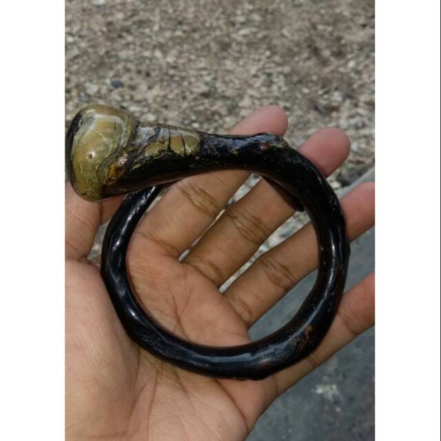 Gelang akar bahar hitam bonggol super