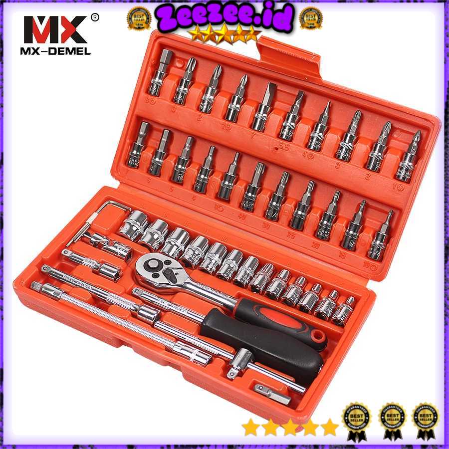 Obeng Set Reparasi Service Mobil 46 in 1 - MXDZ040 MX DEMEL