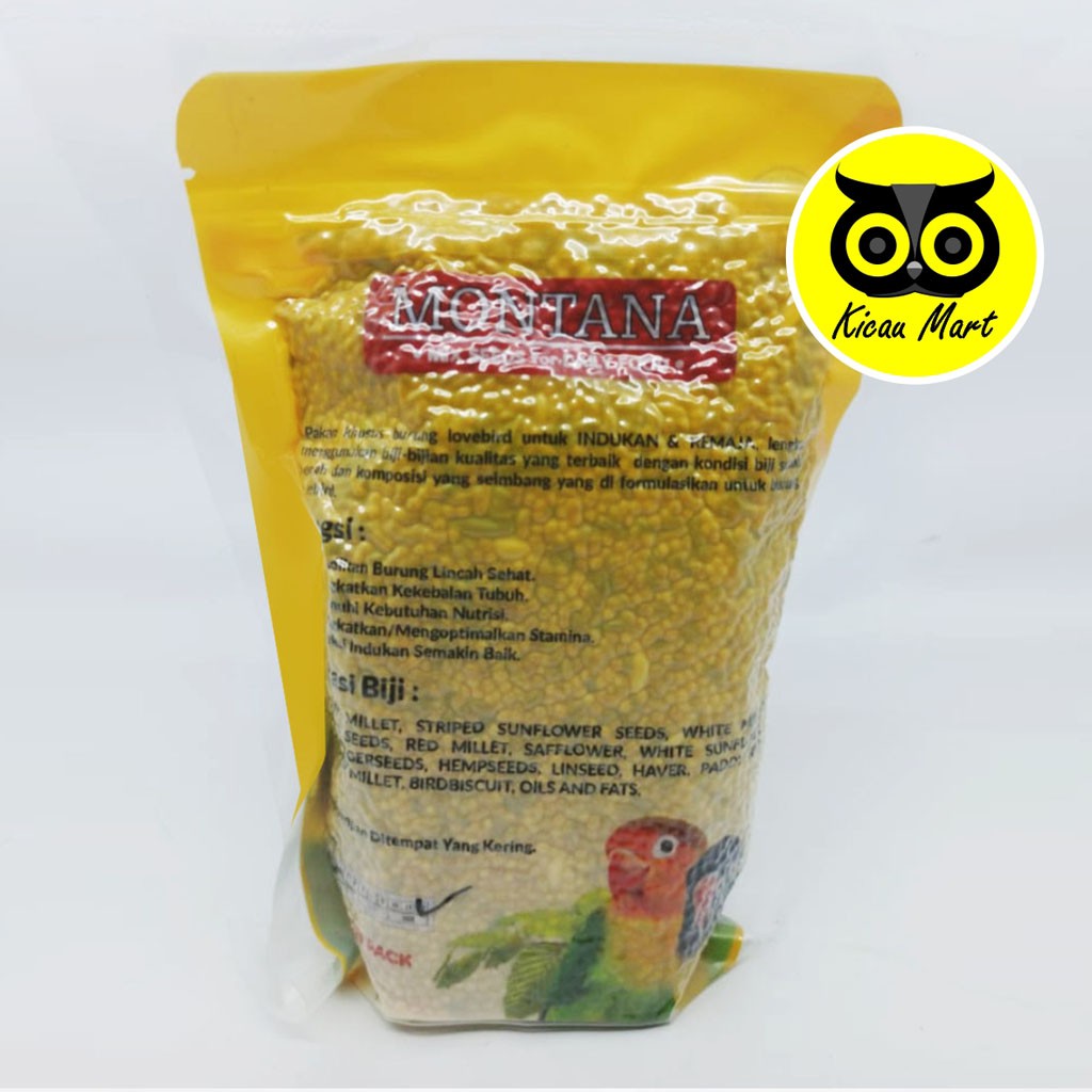 MONTANA LOVEBIRD 300GR PAKAN INDUK PAUD BALIBU BURUNG LOVEBIRD MILET CAMPUR TERNAK BREEDING MON300