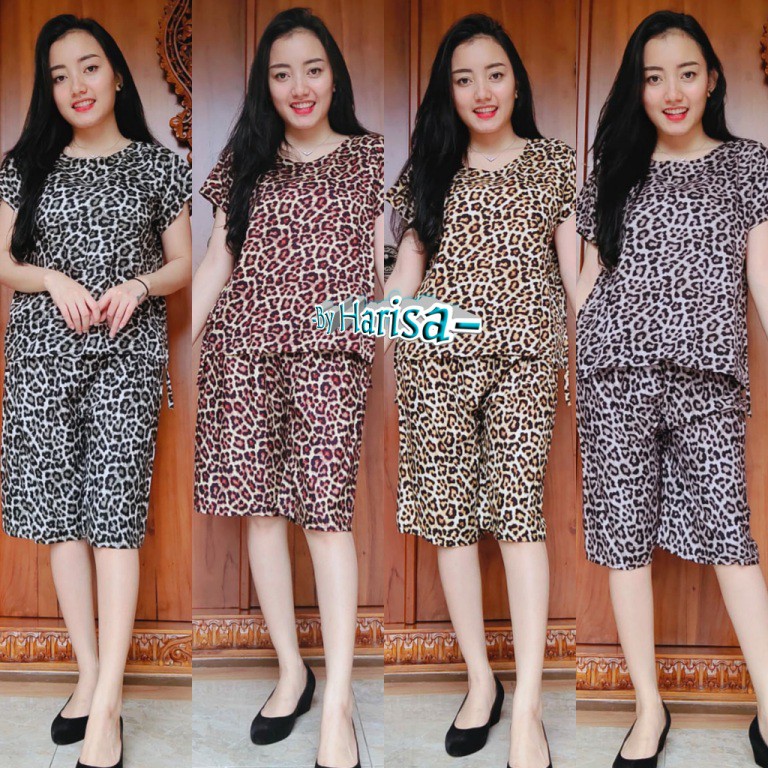 Piyama Pendek Macan Rayon Super 03