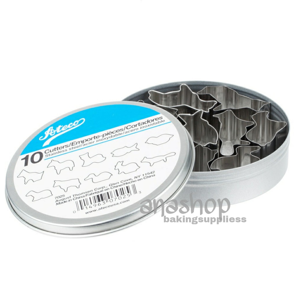 

Ateco Animal Cutter set-10 Stainless Steel