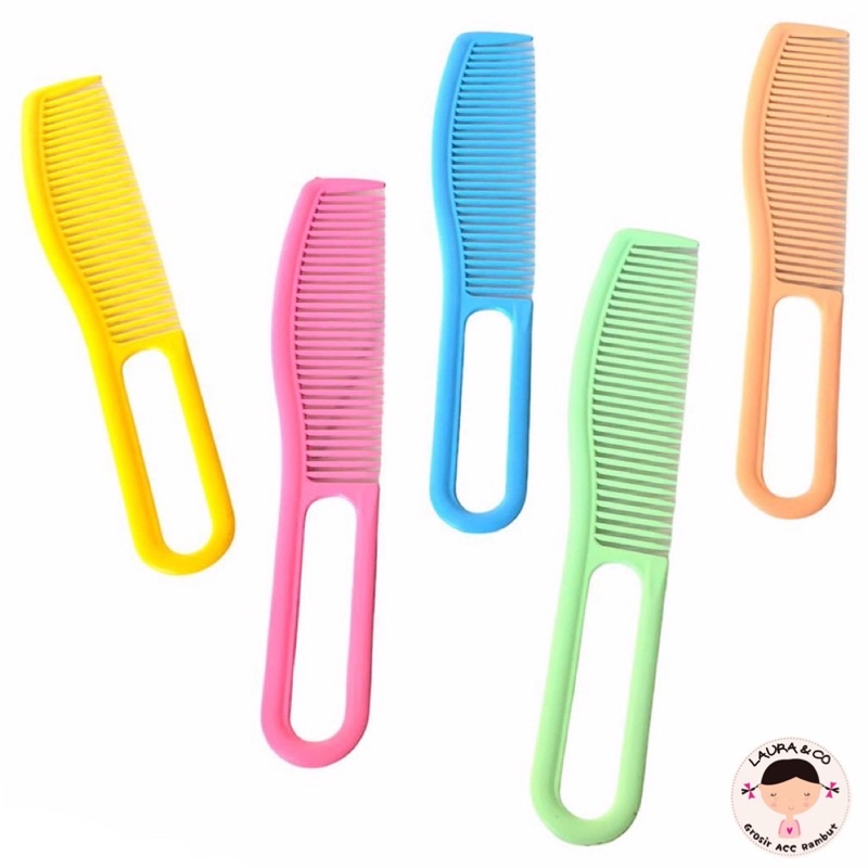 Sisir Warna Lubang Salon 12pc Murah souvenir Grosir lusinan