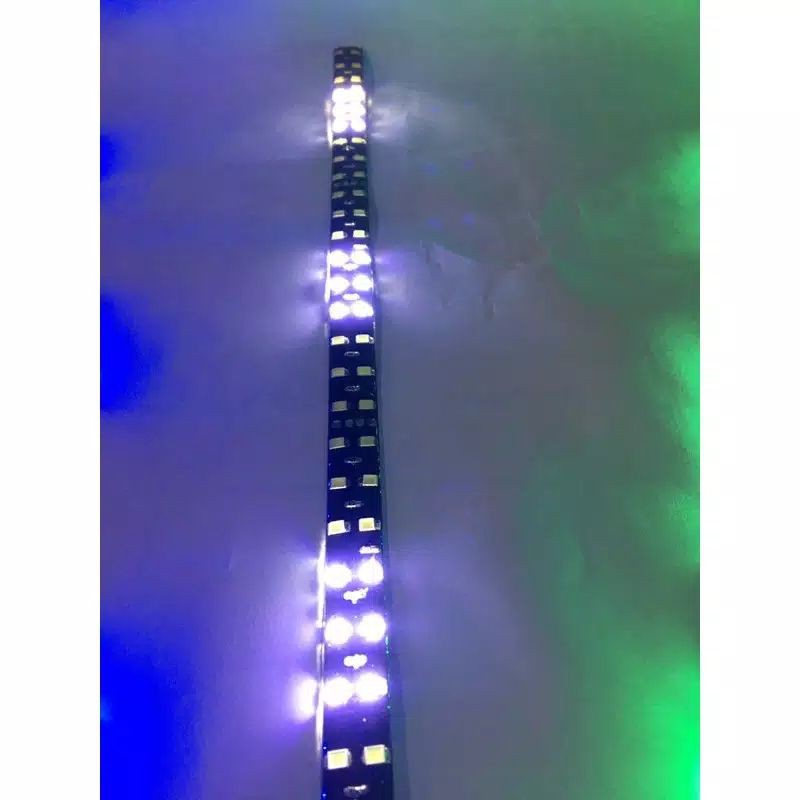 LAMPU LED STRIP RUNNING FLEXIBEL 54LED 30CM WATERPROOF 12-24V MOTOR MOBIL TRUK