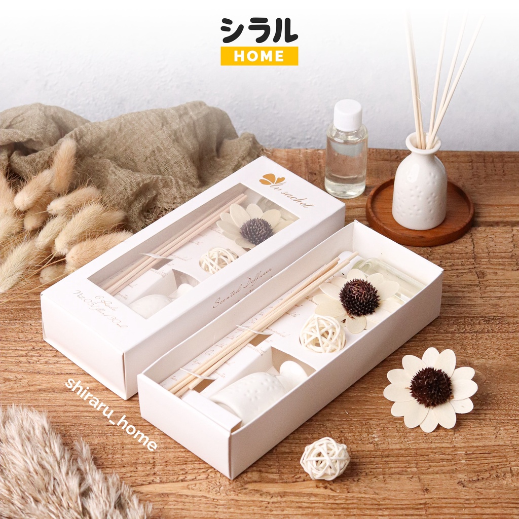 [30ml] Rattan Reed Diffuser Hampers Sidang Wisuda Souvenir Pernikahan Rattan Sticks Parfum Ruangan Pot Bunga