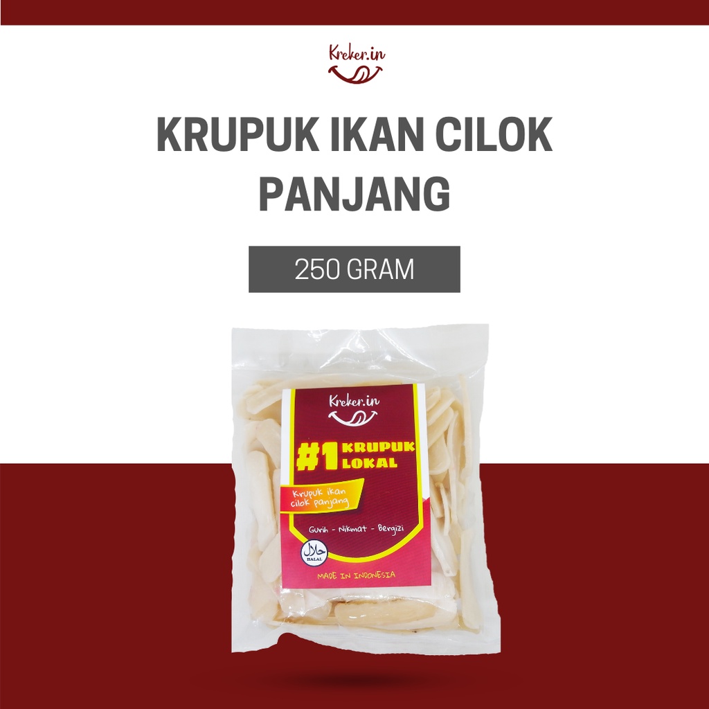 

KRUPUK IKAN CILOK PANJANG KREKER IN 250 GRAM