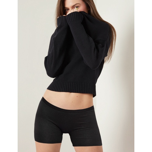 Panties Boyshort Solid Black