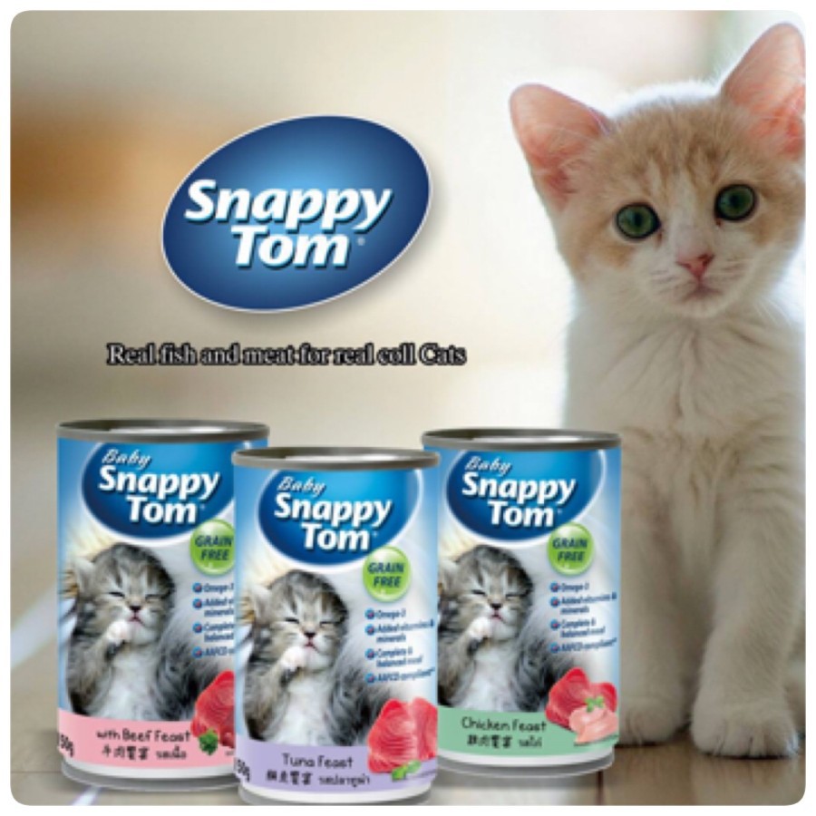 Snappy tom kaleng kitten 400 gr