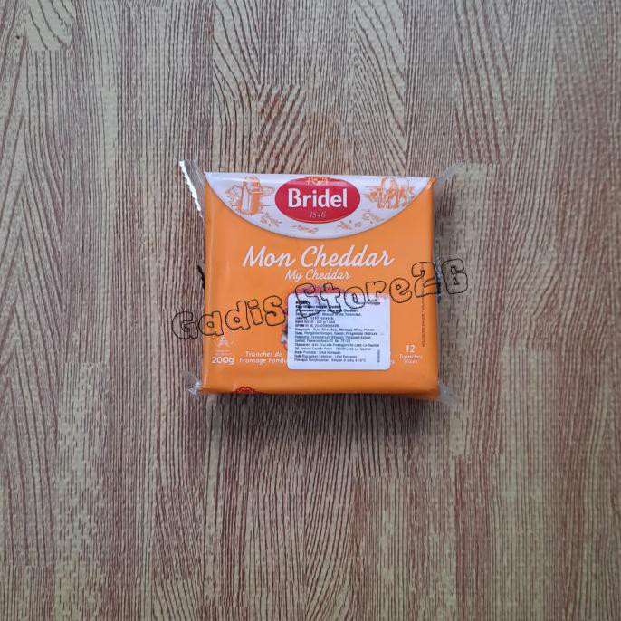 

KEJU BRIDEL MON CHEDDAR SLICE 200G