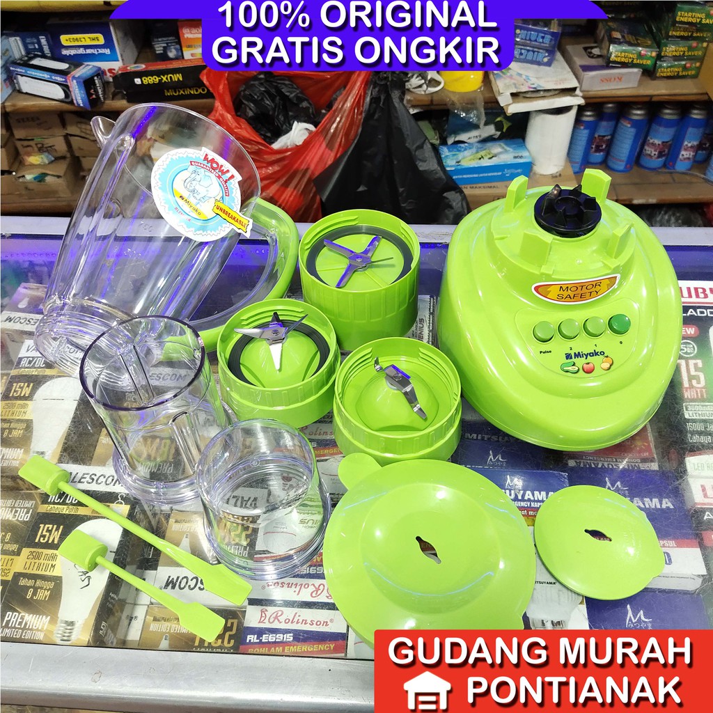 Blender Miyako BL 152 PF 152pf / AP 1,5Liter 1.5 3in1 kapasitas besar pelumat bumbu basah dan kering jus