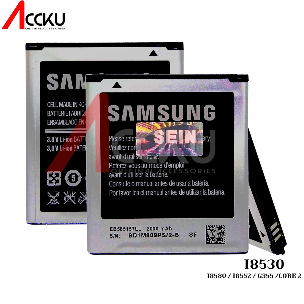 BATERAI SAMSUNG I8530 BATTERY SAMSUNG GALAXY CORE 2 G355H I8580 I8552 G355 ORIGINAL 99