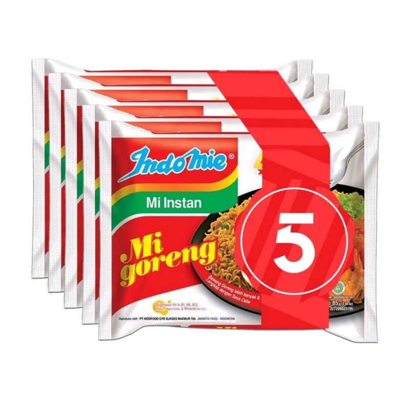 

INDOMIE GORENG per paket ( ISI 5 PCS )
