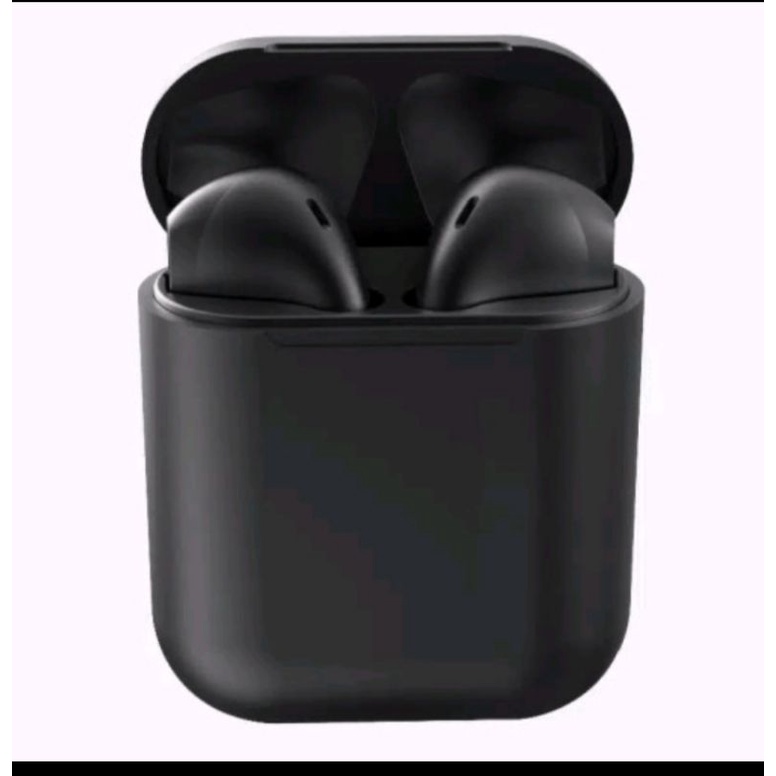 HEADSET BLUETOOTH TWS INPODS I12 MACARON EARPHONE-Hitam