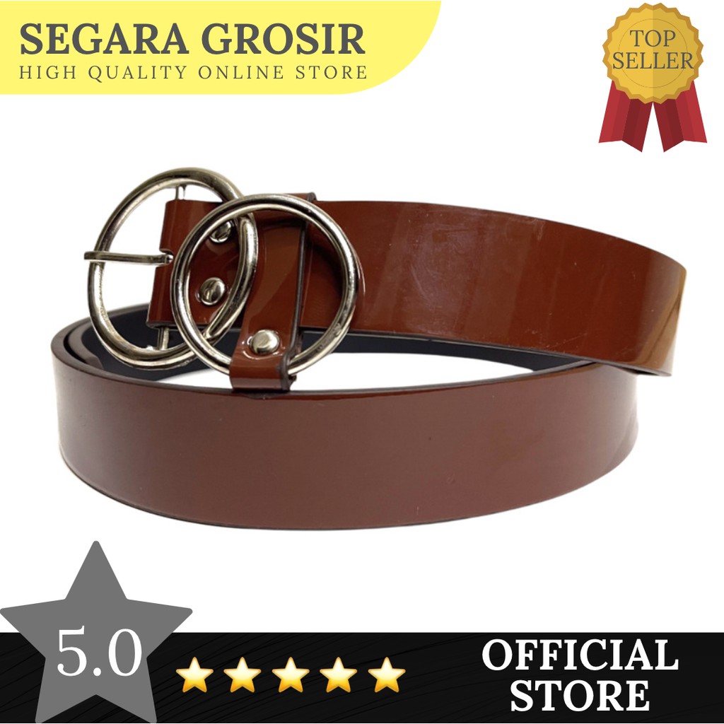 TALI PINGGANG SABUK GESPER FASHION MODIS TERMURAH DOUBLE RING CEWEK HADIAH ULANG TAHUN PREMIUM BLACK HITAM  WOMEN BELT TERMURAH GROSIR ORIGINAL BRANDED IKAT PINGGANG MODIS FASHION IKAT PINGGANG WANITA GESPER LEATHER KULIT WOMEN BELT DOUBLE RING PREMIUM