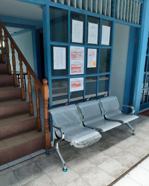 Kursi Tunggu Bandara Rumah Sakit Stainless 3 Dudukan