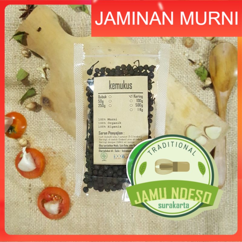 

BIJI KEMUKUS KERING 100 GRAM - Piper Cubeba - MURNI - JSR - REMPAH