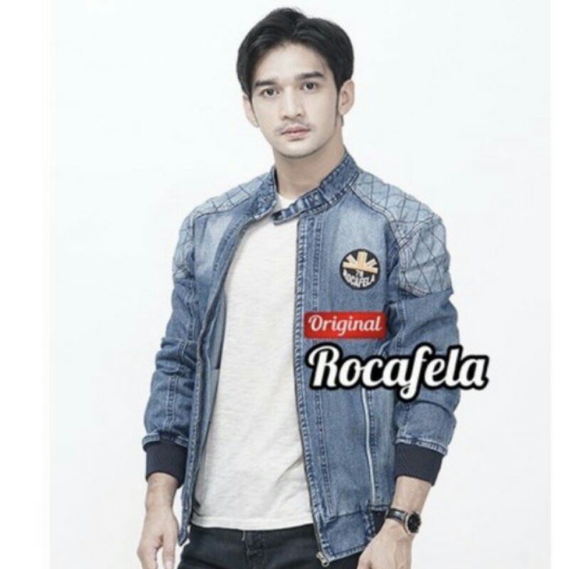 Jaket Jeans Kerah Sanghai Distro Terbaru Jeket Jeans Kekinian Jaket Jeans Terlaris Jaket Jeans Murah Jaket Pria