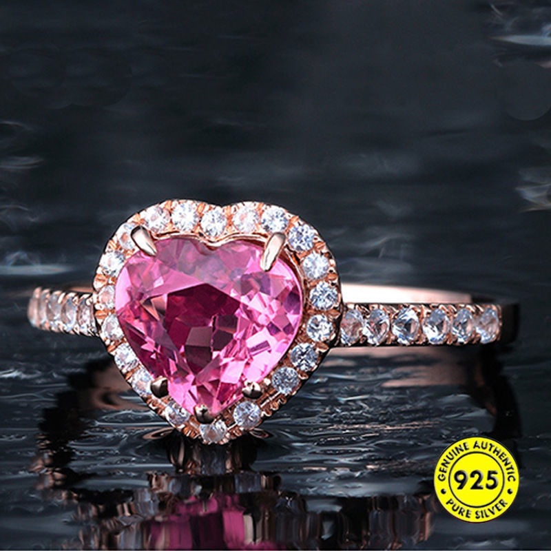 Cincin Rose Gold 18k Mewah Untuk Wanita