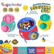 Tempat makan Sugar Baby Feeding set 3pcs