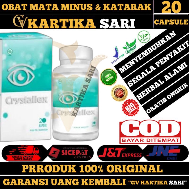 CRYSTALLEX obat mata asli minus katarak rabun original