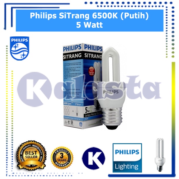 Lampu Philips SiTrang 5w 5watt 5 watt (Gratis Bubble)