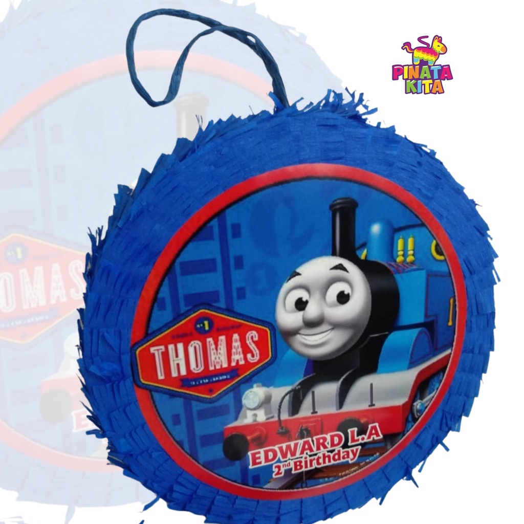 Pinata bulat thomas / Pinata kereta thomas /pinata tabung thomas / pinata thomas & friends / pinata 