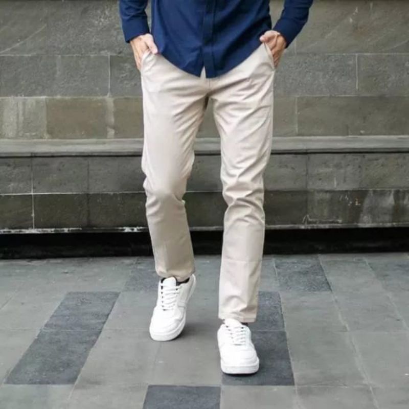 New Celana Chino Panjang Premium Cowok Murah