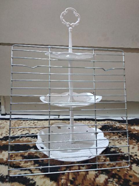 Rak Kue Tier Tempat Cup Cake Stand Snack Cookies Display 3 Tingkat A