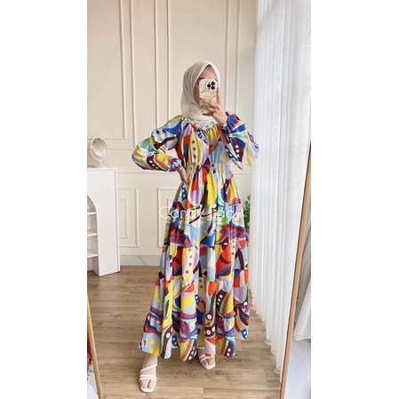 Rainbow Midi Dress