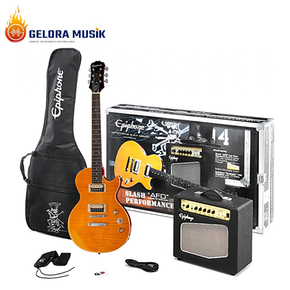 Gitar Elektrik Epiphone Slash AFD Les Paul Performance Pack, Amppamber PPGS-ENA2AANH3-EU