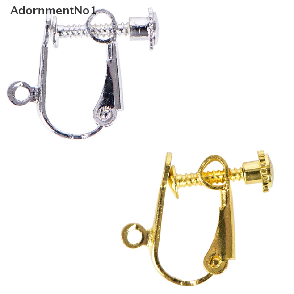 (AdornmentNo1) 10pcs / Set Klip / Jepit Anting Bentuk U Tanpa Tindik Untuk Membuat Perhiasan DIY