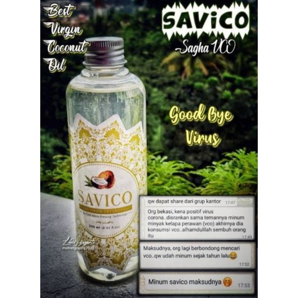 Sagha SAVICO / Sagha VCO / Virgin Coconut Oil / Minyak Kelapa sagha vco