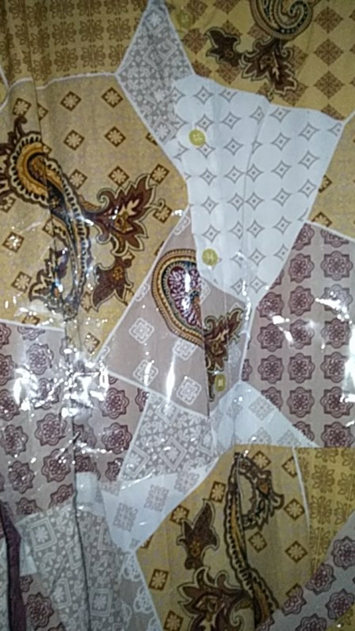 Bl - 9455 Tunik Batik Lengan Panjang Wanita