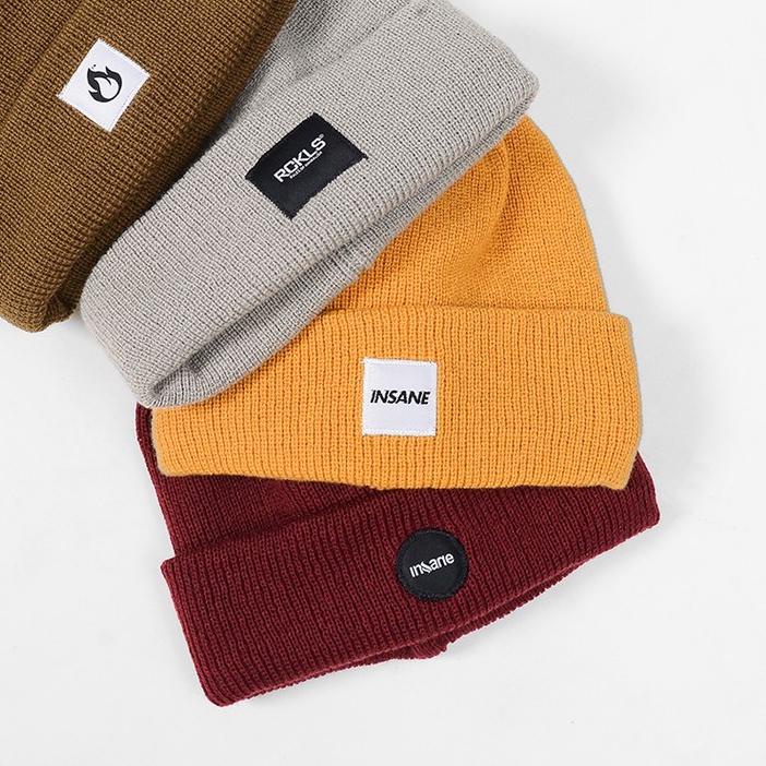 INSANELTD - Topi Kupluk Pria Wanita | Double Rajut Beany Hat Distro | Kupluk Distro | Kupluk Db