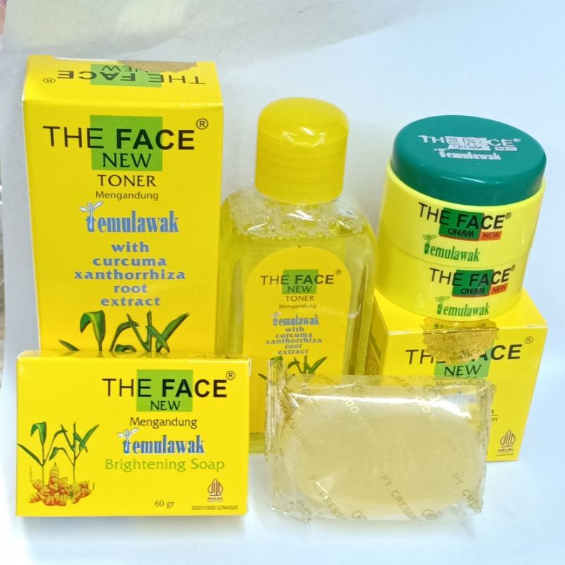 PAKET CREAM TEMULAWAK THE FACE 4IN1 - TONER