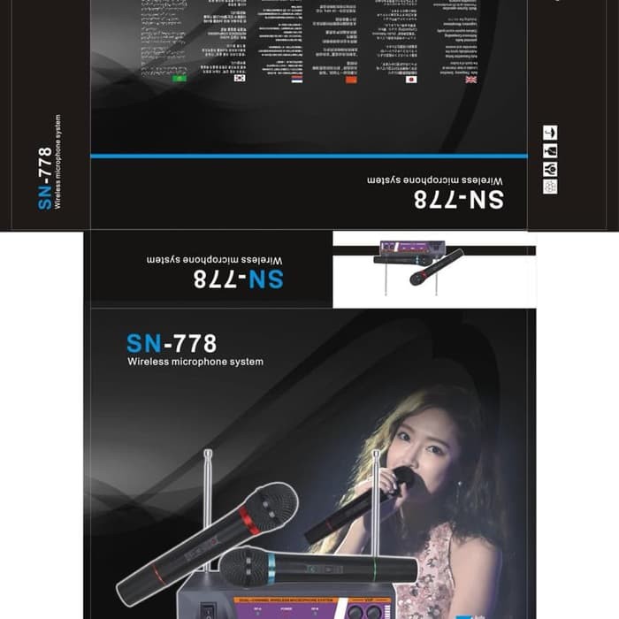 SONY SN-778 Mic Double Wireless-Microphone-Microphone Tanpa Kabel