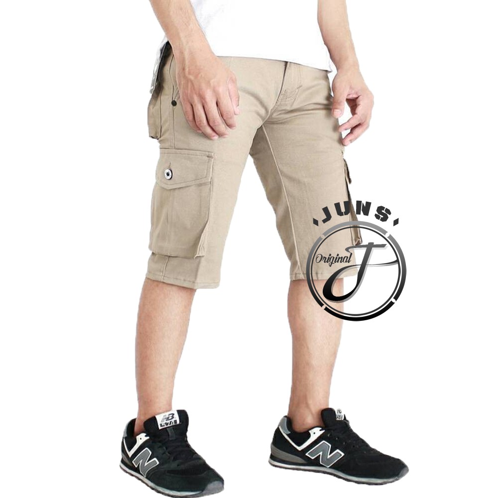 Celana Cargo Short Pants Cream