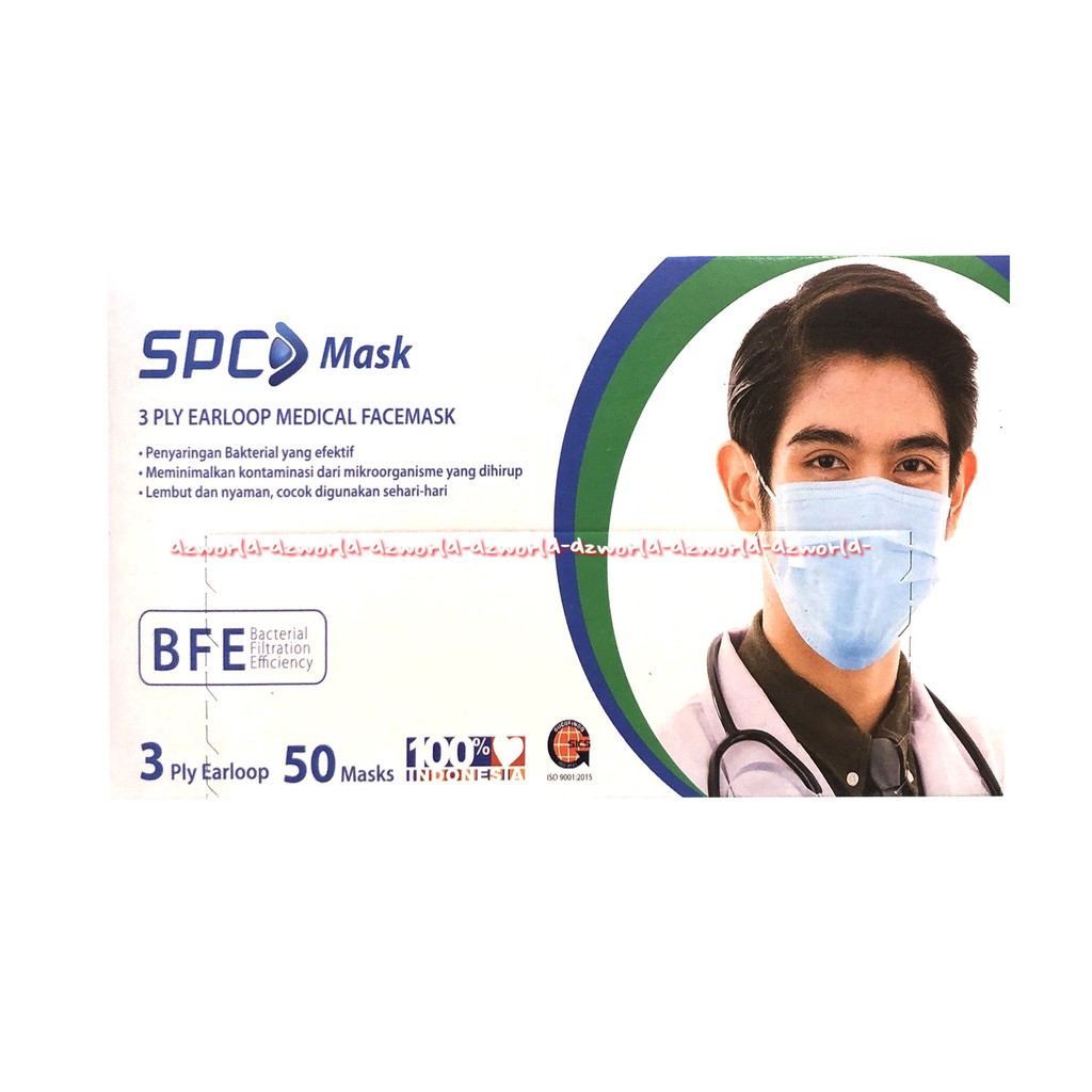 SPC Mask Earloop Medical Facemask Masker Medis 3Lapis 50Pcs