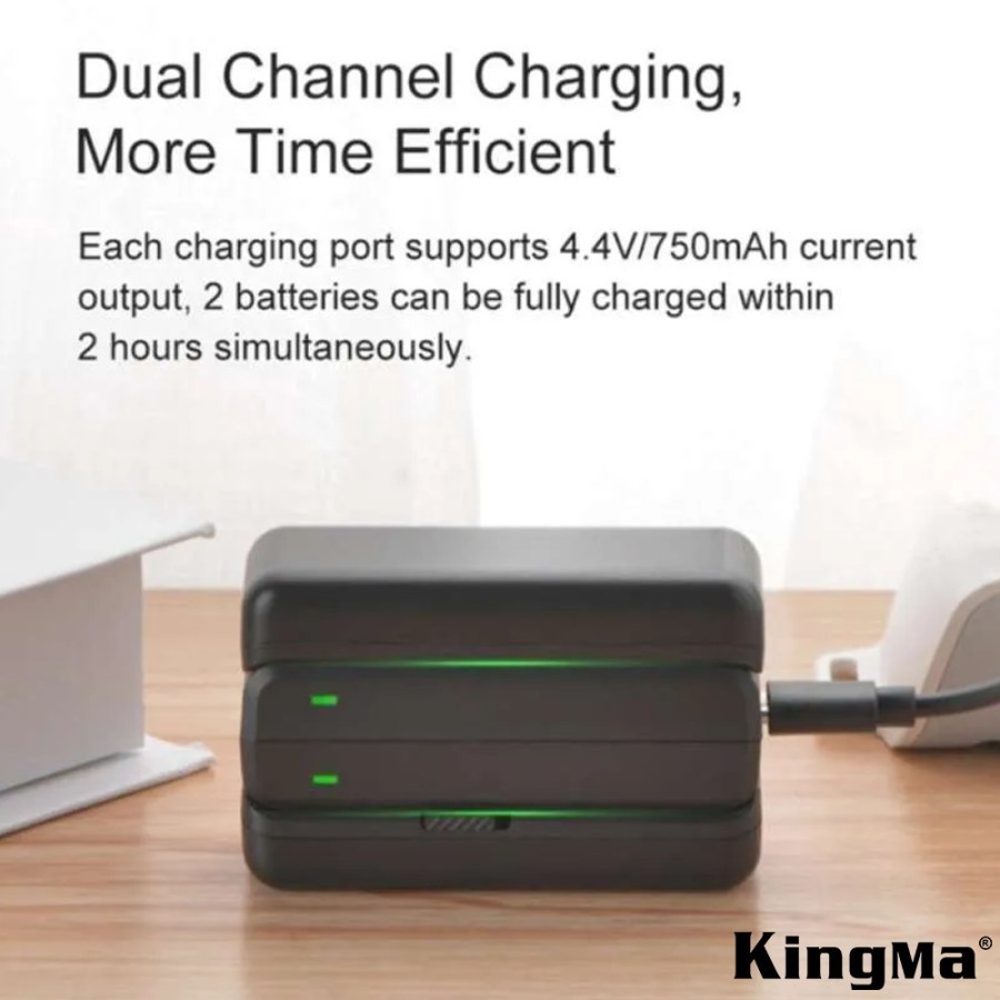 Charger KINGMA for Insta 360 RB One R Dual Charger