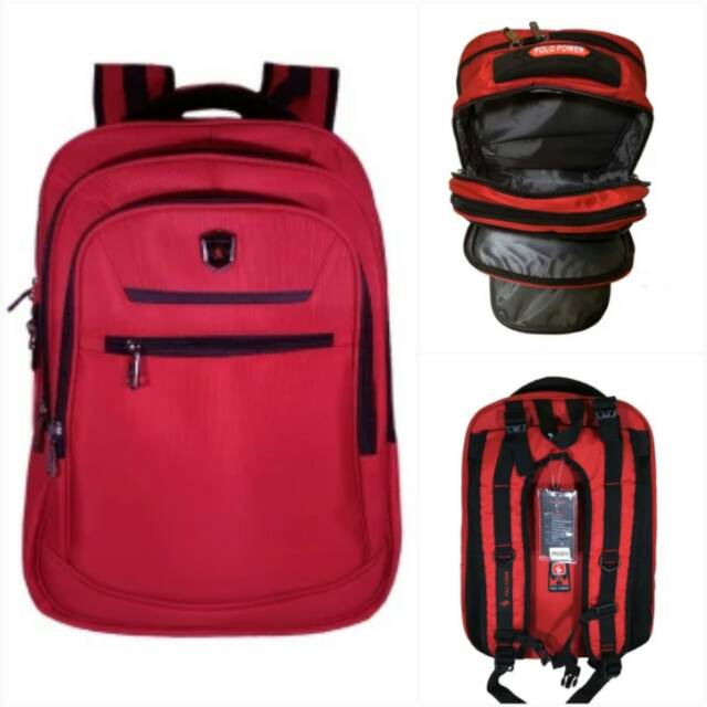 [ORIGINAL] Polo Power Tas Ransel High Spec Polo Backpack Expandable (LZ)