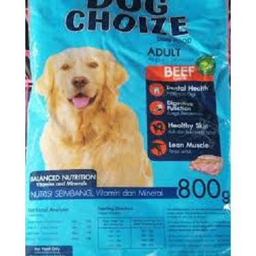 Dog Choize Adult Beef 800gr Makanan Anjing Repack Choise Choice 800 gr