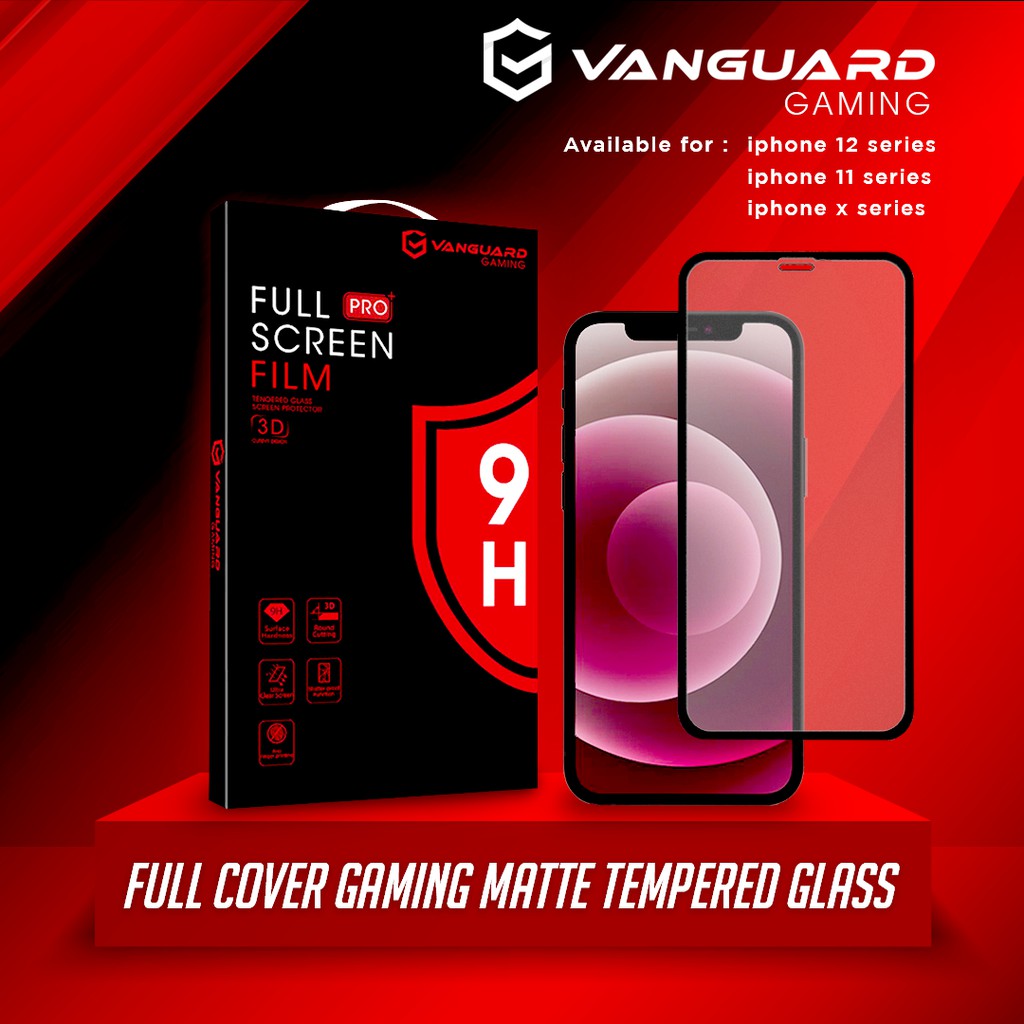 Vanguard GAMING Tempered Glass iPhone X XR XS MAX 11 12