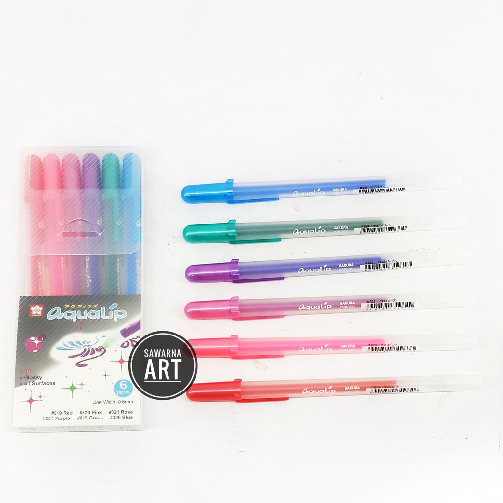 

Sakura Gelly Roll Pen Aqualip Medium Set 6
