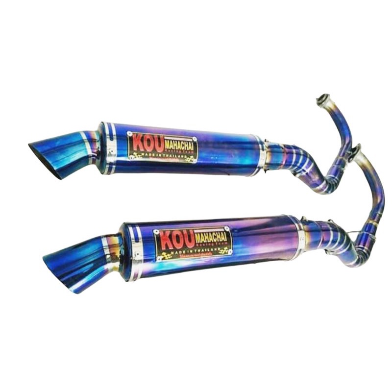 knalpot KOU MAHACHI bluemoon full sistem vario aerox nmax PCX dll