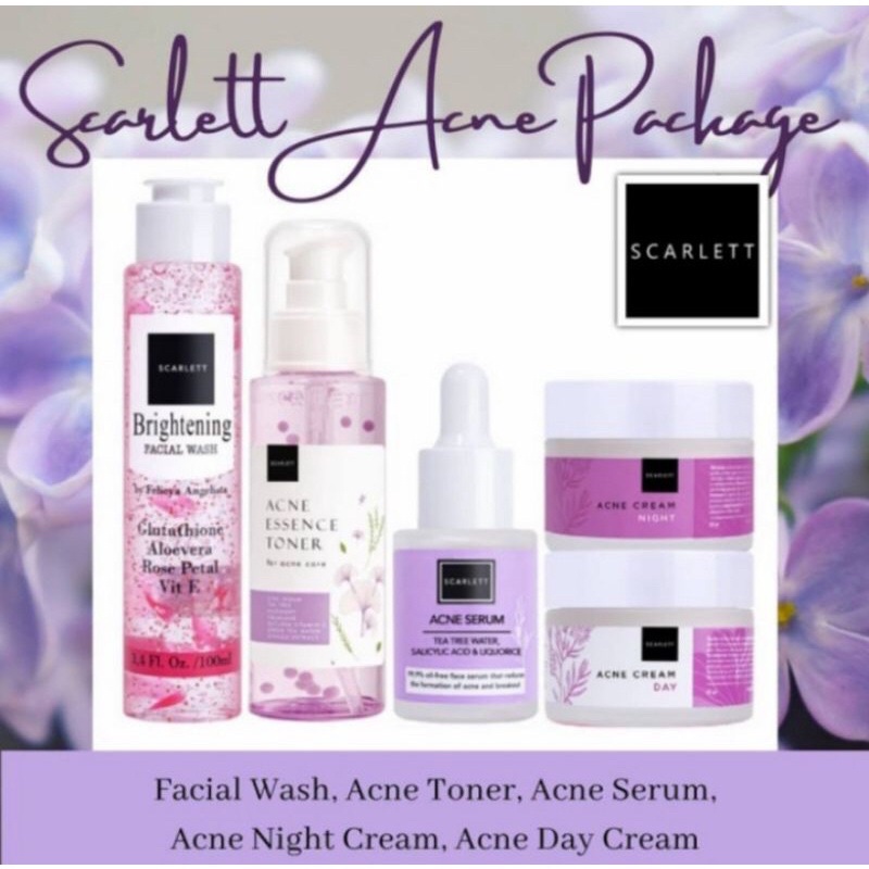 SCARLET PAKET WAJAH ACNE KOMPLIT