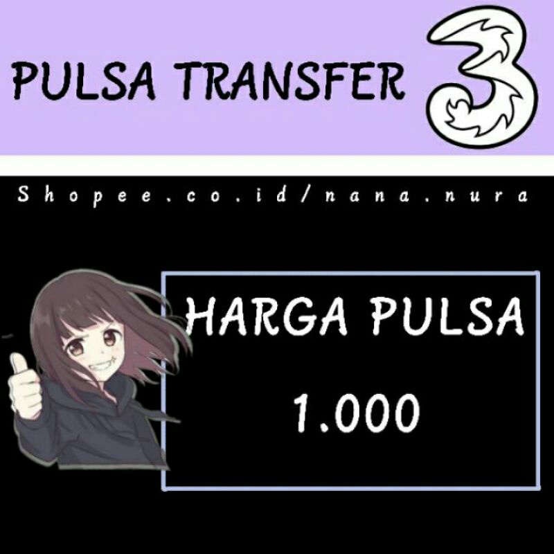 pulsa transfer TRI 1000